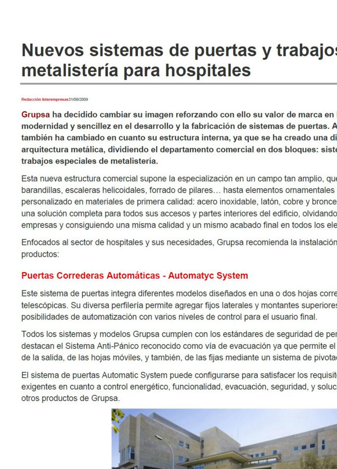 PUERTAS AUTOMATIC SYSTEMS 