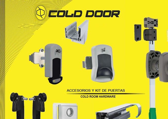 KIT PARA ENSAMBLE DE PUERTAS FRIGORÍFICAS LOCALMENTE, ACCESORIOS Y LAS PIEZAS COMPLETAS 
BISAGRAS, CIERRES, JALADERAS, MARCOS, RIELES, GUIAS, PERFIL,
CANAL U DE LA HOJA DE PUERTA, EMPAQUETADURA, RESISTENCIA
EL SISTEMA INNOVADOR Y VERSATIL PARA LAS PUERTAS DE FRIO.!