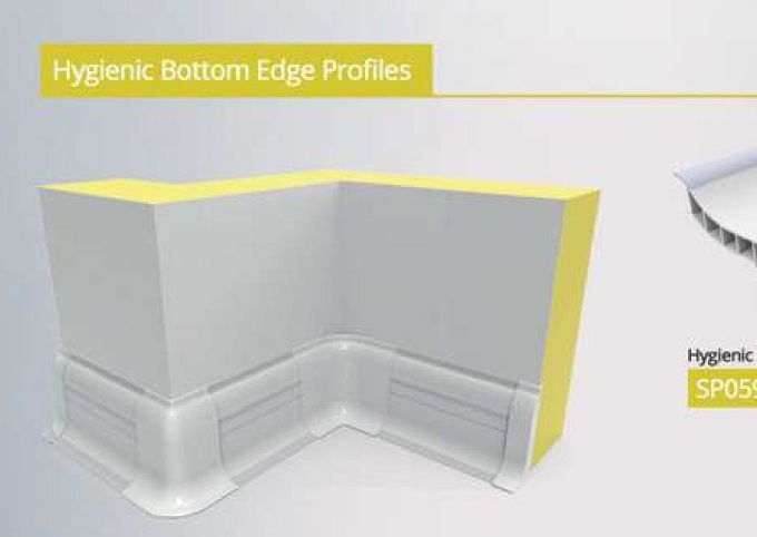Zócalo, rodapie, contra-zócalo, plintos de PVC sanitario con labio flexible en los extremos y cuerpo rigido en el núcleo, facil de instalar, mantiene la asepcia en los recintos y habitaciones...