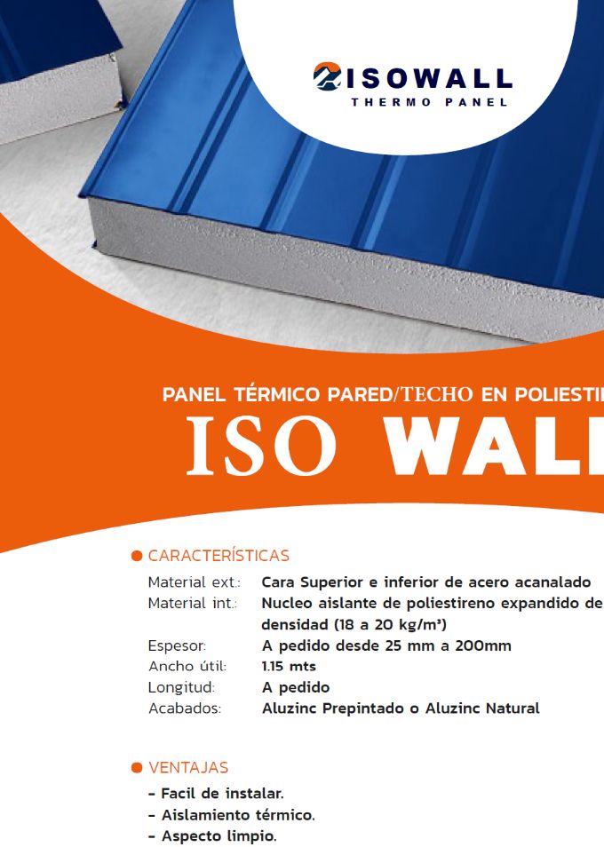 PANELES FRIGORIFICOS THERMO AISLANTES POL-EPS & PUR-PIR 