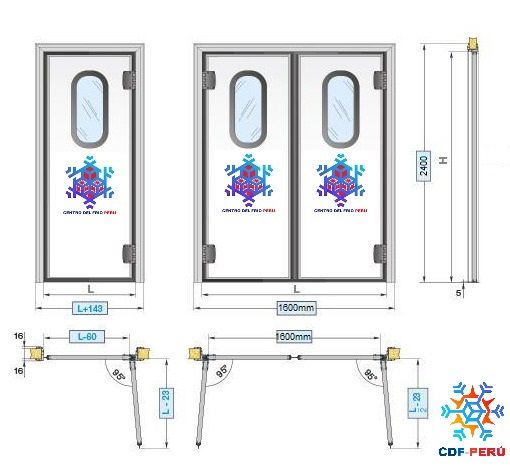 PUERTAS VAI-VEN DE 01 & 02 HOJAS SIN Y CON PROTECCION INFERIOR REVESTIMIENTOS EN VARIADOS ACABADOS A SOLICITUD 